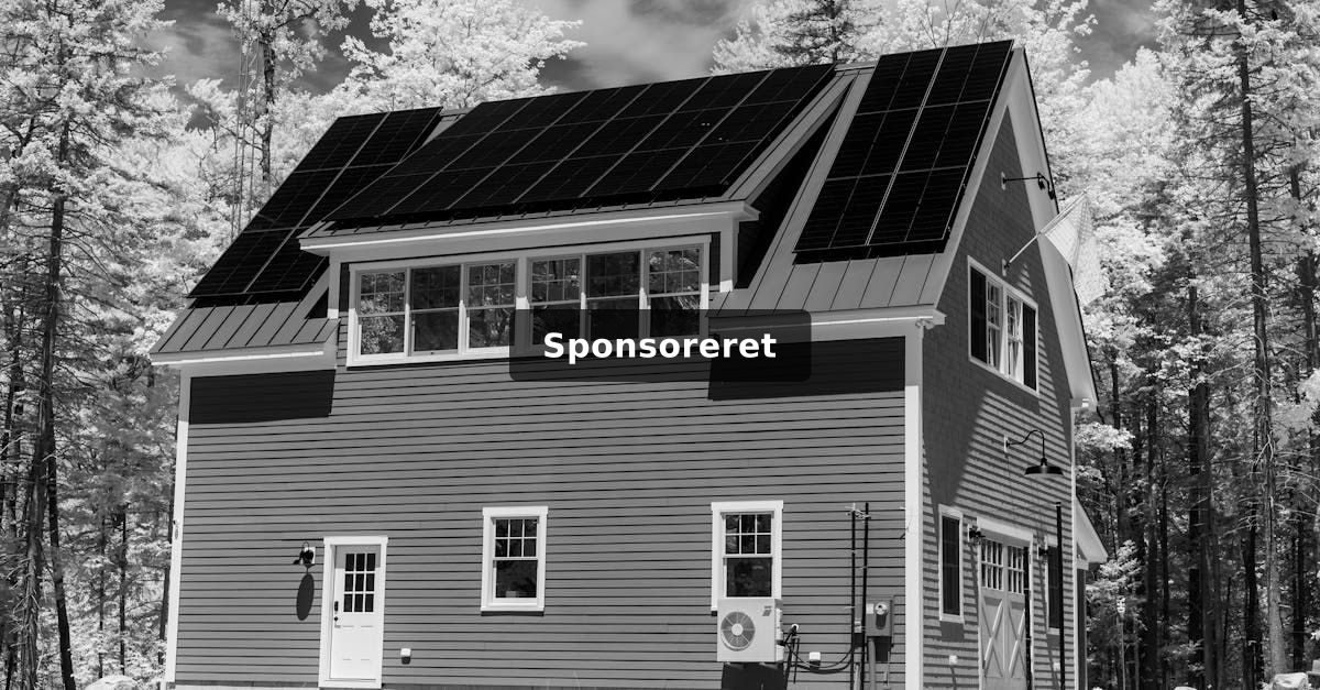 Energivenligt boligdesign med lave driftsomkostninger